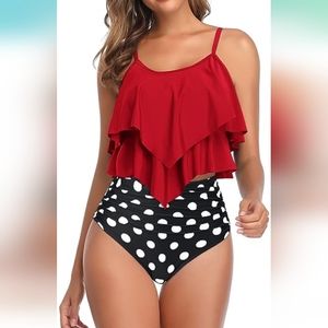 American Trends Tankini Swimsuit for Women High Waisted
